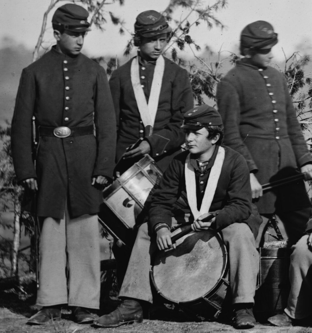 Drum corps from the Civil War.